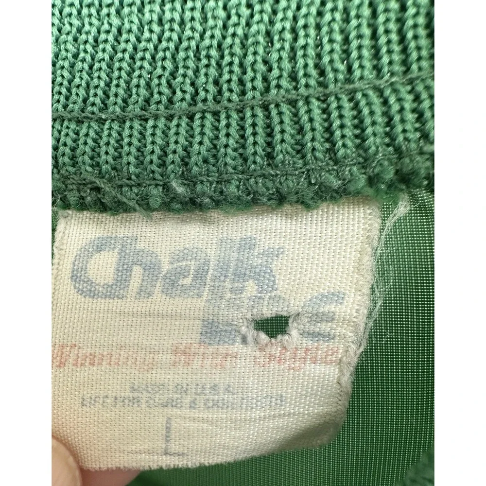 Vintage Chalk Line Celtics Windbreaker Jacket L Green 80s‎ NBA Lightweight Nylon